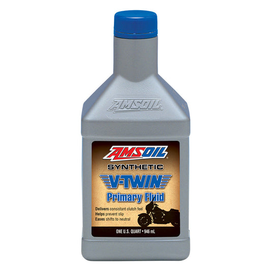 AMSOIL 100% Synthetic V-Twin Primary Fluid Quart Bottle